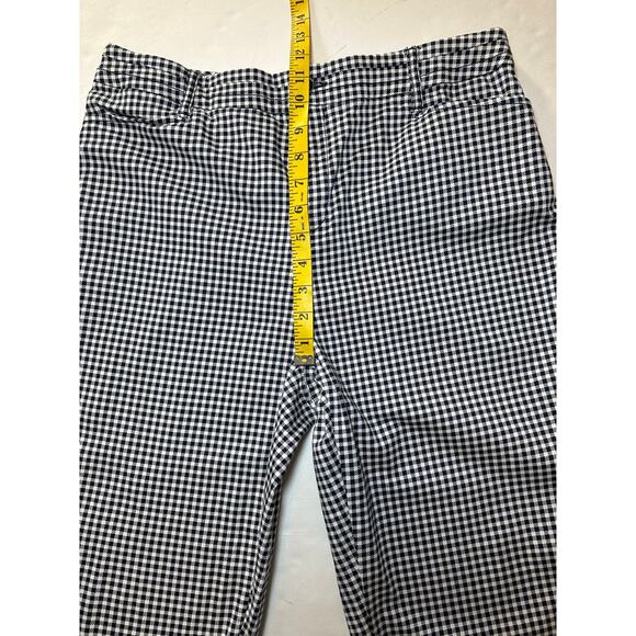 Intro Love The Fit Women’s Size 10 Black White Check Comfort Waist Stretch Ankle - Picture 3 of 8